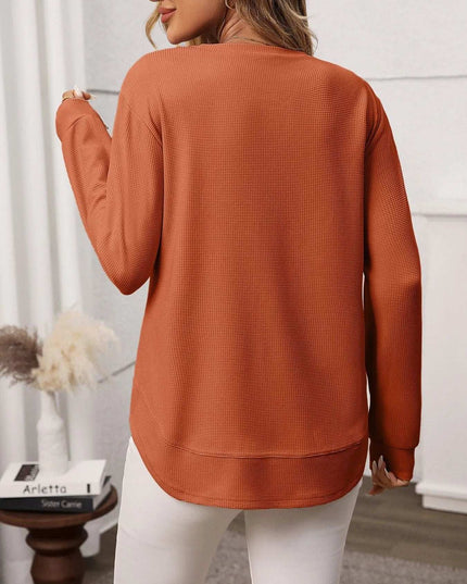 Long Sleeve Round Neck T-Shirt