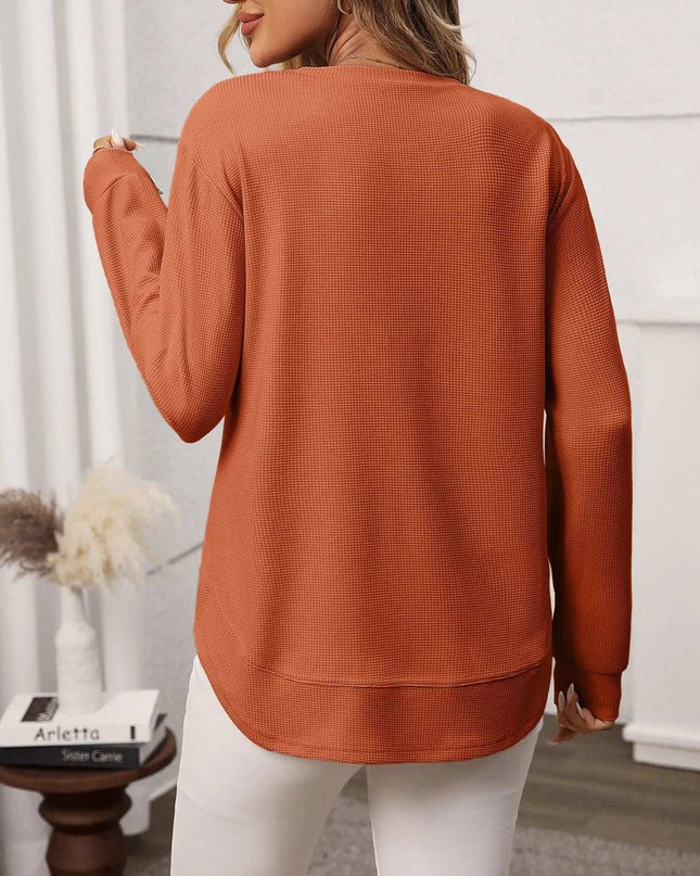 Long Sleeve Round Neck T-Shirt