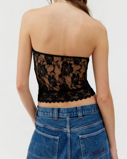 Lace Strapless Tube Top