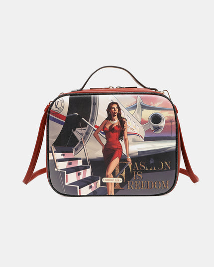 Nicole Lee USA Printed Handbag with Three Pouches Travel In Fashion One Size