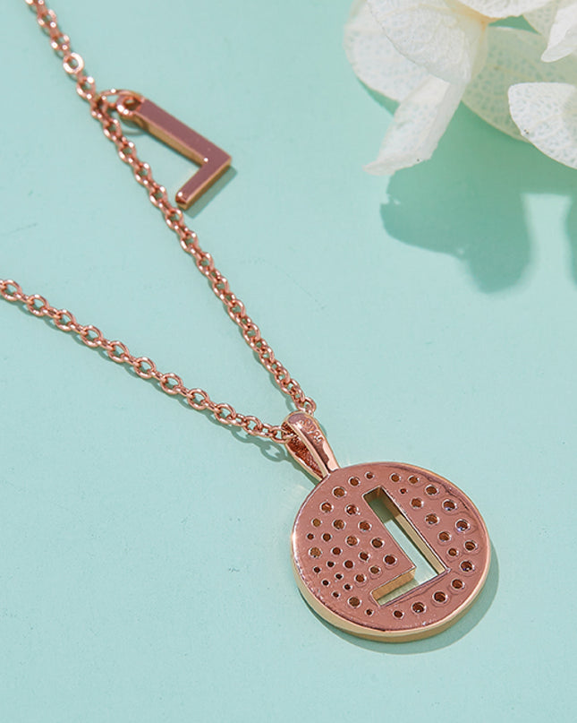 Adored Moissanite K to T Pendant Necklace