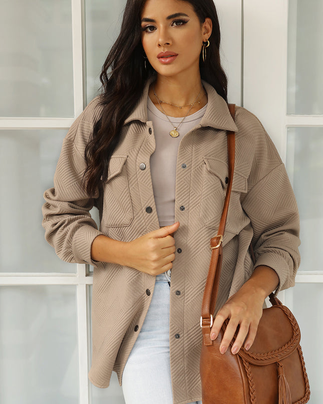 Snap Down Collared Jacket