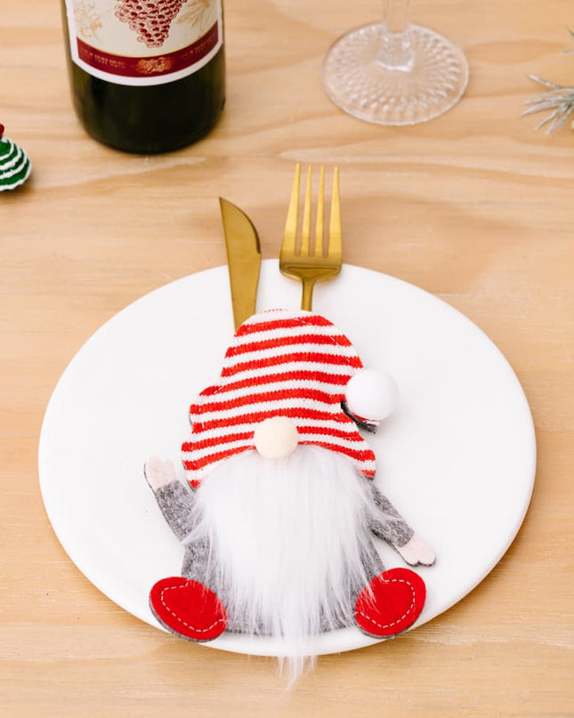 3-Piece Faceless Gnome Cutlery Holders