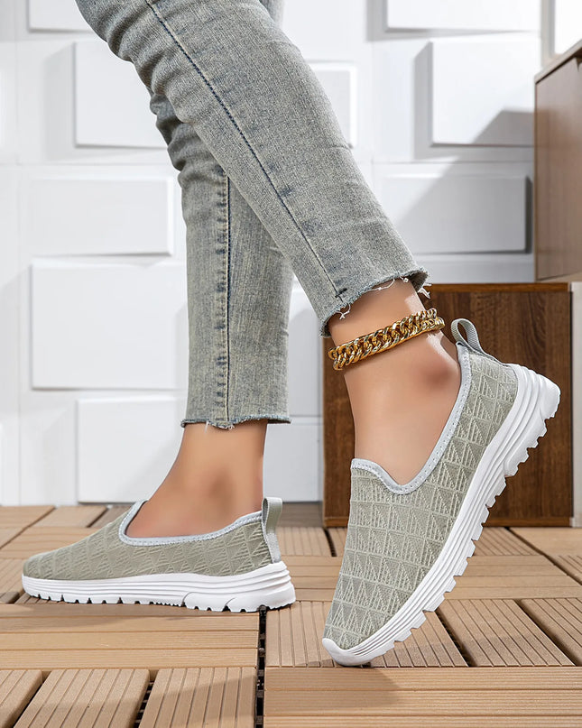 Breathable Mesh Slip-On Sneakers 