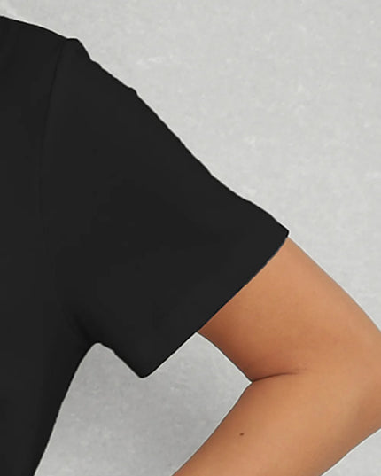 Graphic Round Neck Short Sleeve T-Shirt