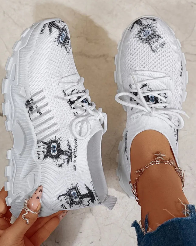 Round Toe Platform Athletic 