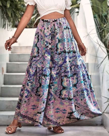 Printed Maxi Skirt 