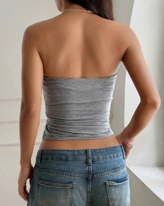 Ribbed Crop Tube Top