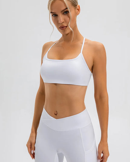 Crisscross Spaghetti Strap Active Cami 