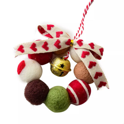 Christmas Felt Ball Garland Ornament