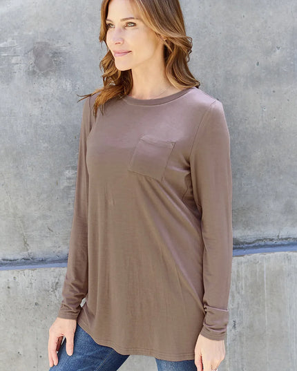 Basic Bae Full Size Round Neck Long Sleeve Top
