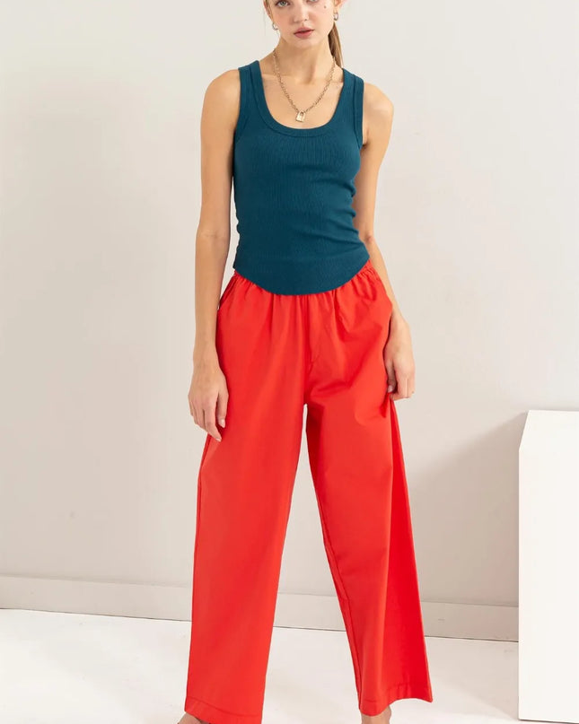 HYFVE Ribbed Scoop Neck Racerback Tank