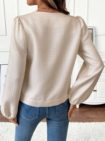 Button-Front Jacket with Pocket Details