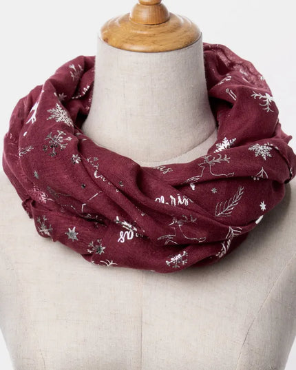 Christmas Element Polyester Scarf