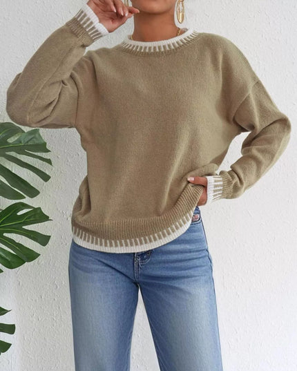 Relaxed Fit Long Sleeve Sweater