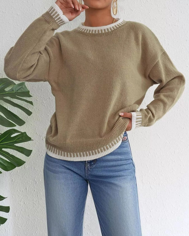 Relaxed Fit Long Sleeve Sweater