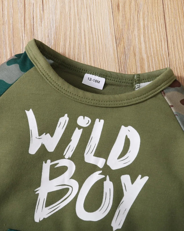 Children's Camouflage Top and Pants Set