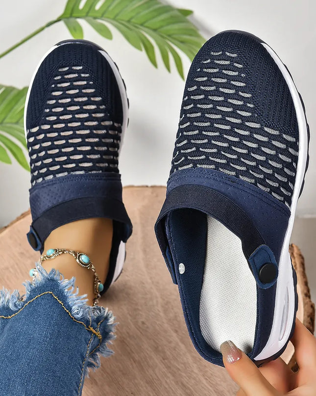 Breathable Mesh Round Toe Sneakers 