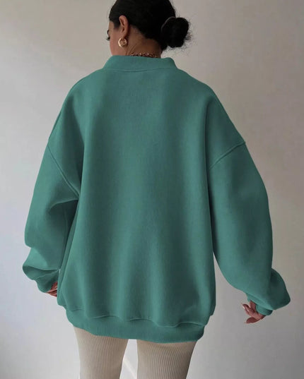 Dropped Shoulder Long Sleeve Oversized Sweatshirt
