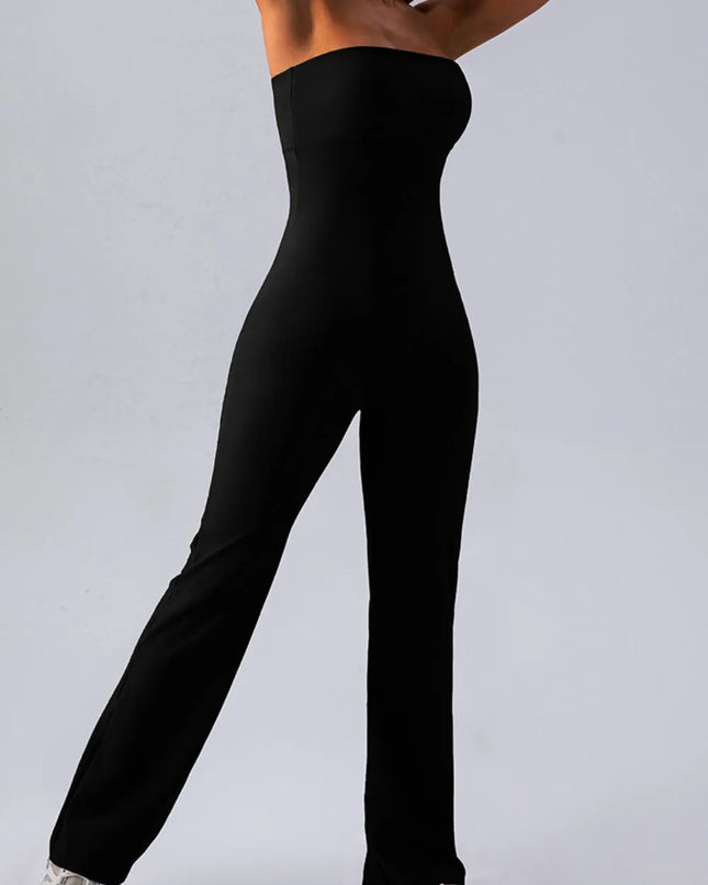 Sleeveless Straight Active Jumpsuit 