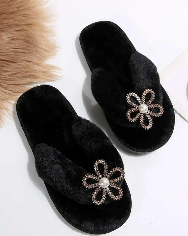 Flower Toe Post Flats Slippers