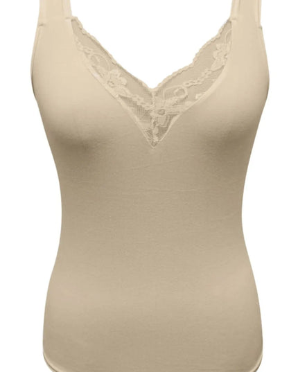 Full Size Lace Detail V-Neck Tank Plus Size