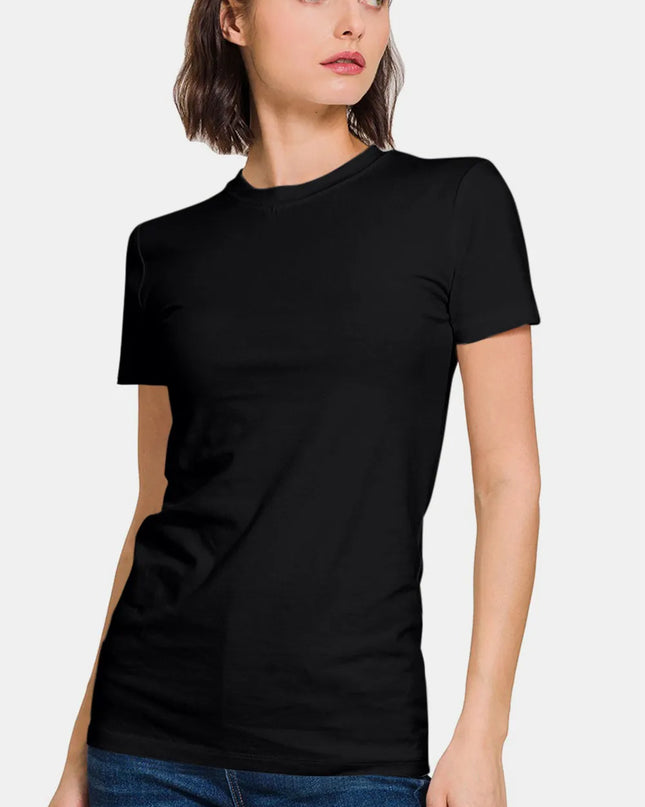 Zenana Crew Neck Short Sleeve T-Shirt