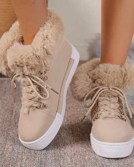 Round Toe Platform Boots