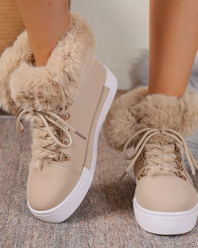 Round Toe Platform Boots