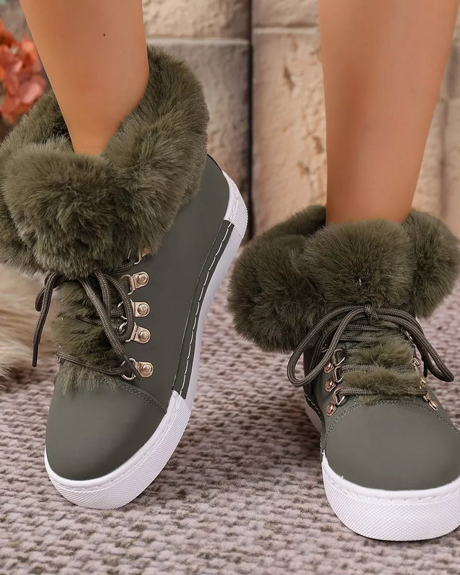 Round Toe Platform Boots