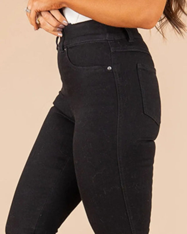 Full Size High-Waisted Flare Jeans Plus Size