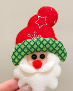 Green Edge Snowflake Hat Old Man-brooch