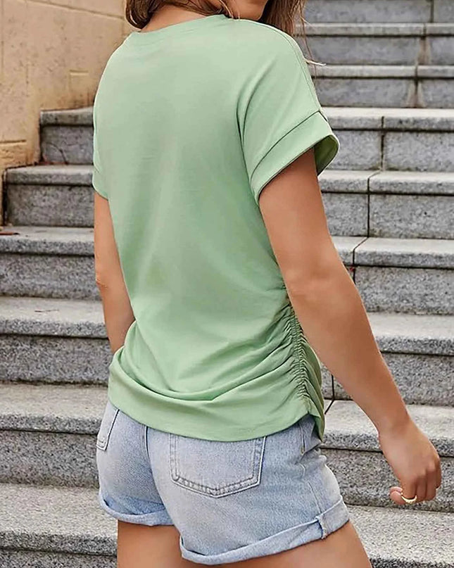 Round Neck Short Sleeve T-Shirt