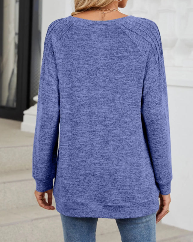 Round Neck Long Sleeve T-Shirt