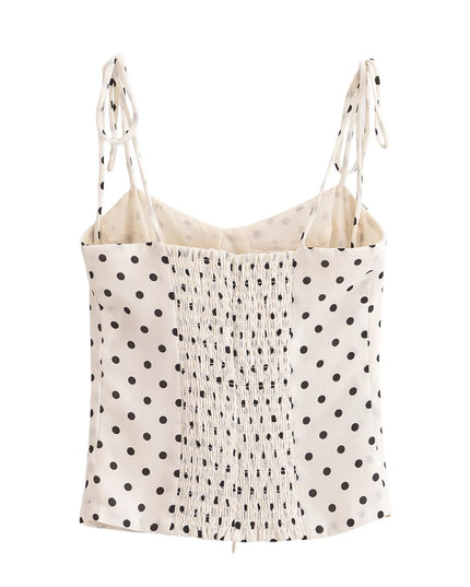 Printed Smocked Cami Top