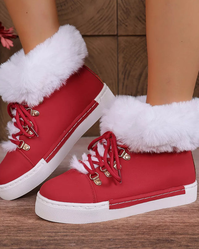 Round Toe Platform Boots