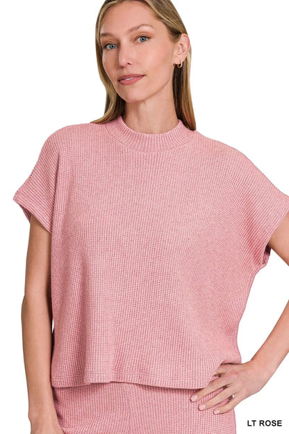 Zenana Sweater Boxy Top & Long Pants Set