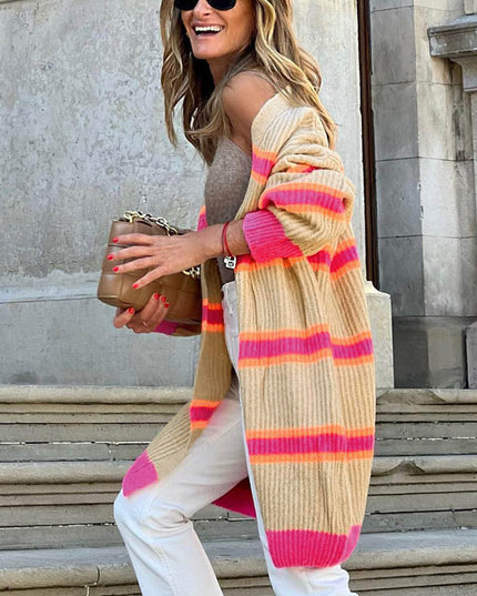 Ribbed Long Sleeve Cardigan