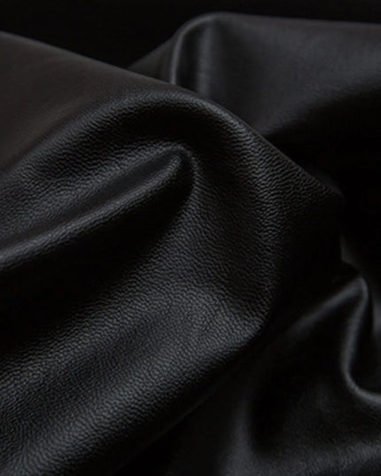 Men's Leather Bomber Jacket with Faux Fur Hood