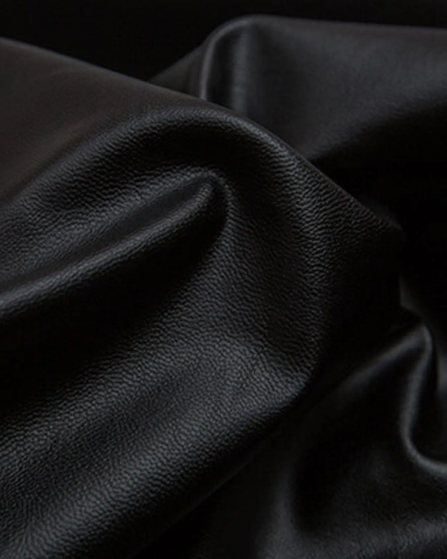 Men's Leather Bomber Jacket with Faux Fur Hood