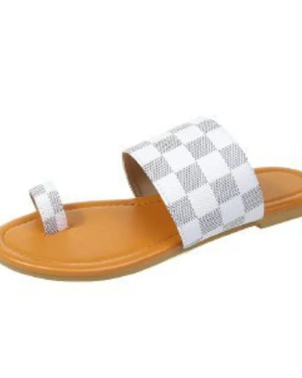 Toe Loop Flats Sandals