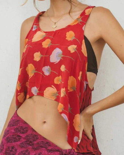 Printed Scoop Neck Tank 