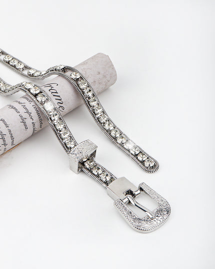 Rhinestone Metal Belt