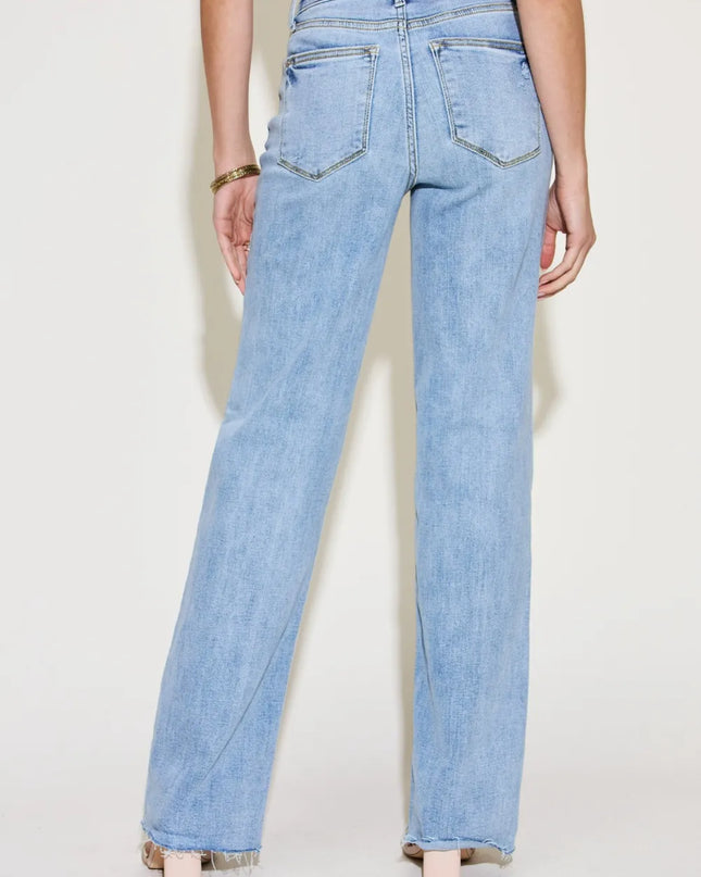 Judy Blue Full Size V Front Waistband Straight Jeans