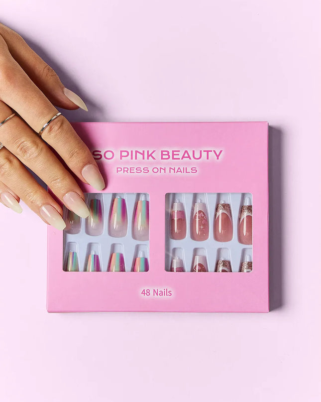 SO PINK BEAUTY Press On Nails 2 Packs 