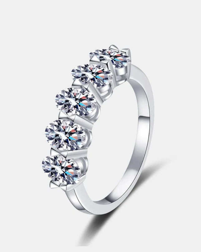 2.5 Carat Moissanite 925 Sterling Silver Ring 