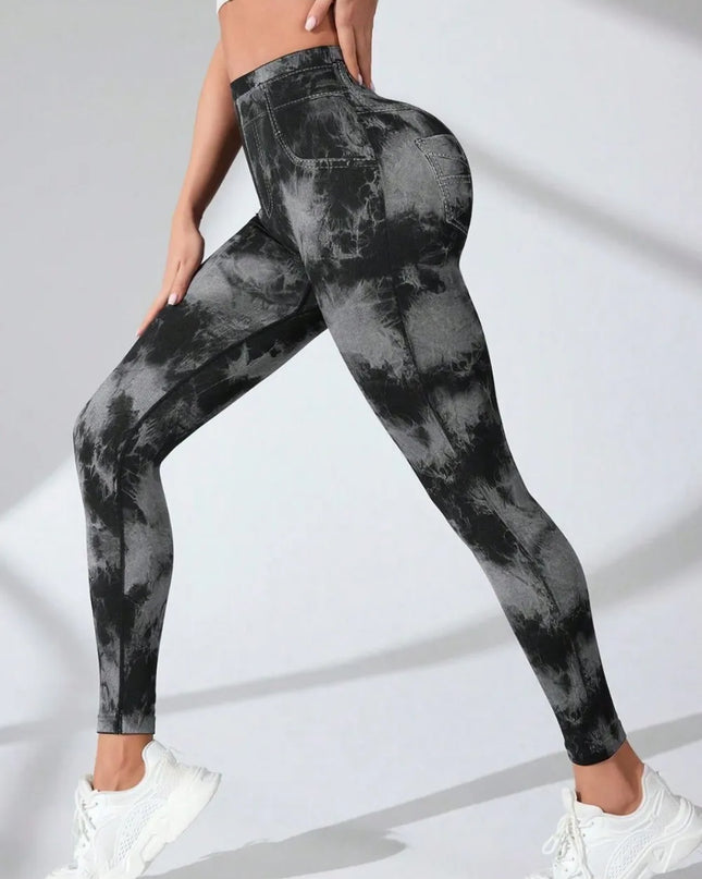 Tie-Dye High Waist Active Leggings
