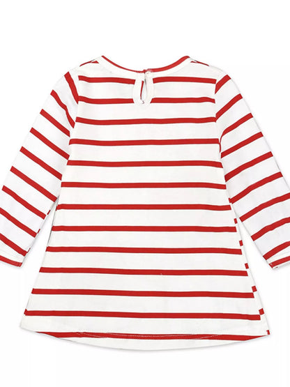 Children's Striped Long Sleeve Dress