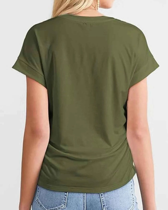Round Neck Short Sleeve T-Shirt