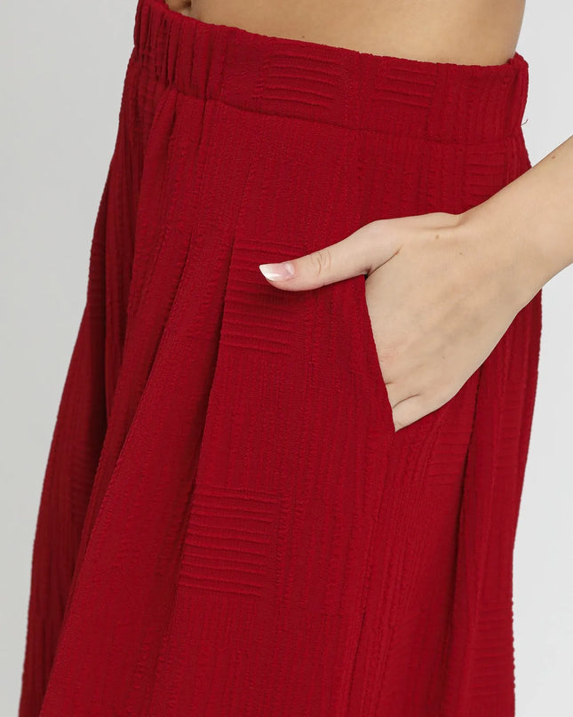 Umgee Elastic Waist Wide Leg Pants